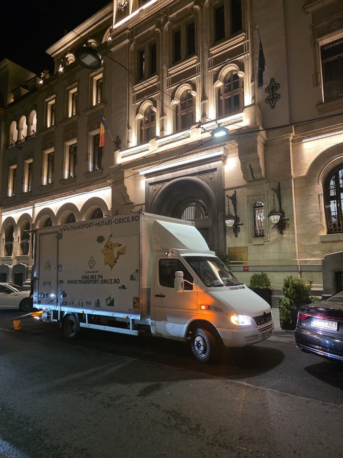 Transport cu vehiculul firmei
